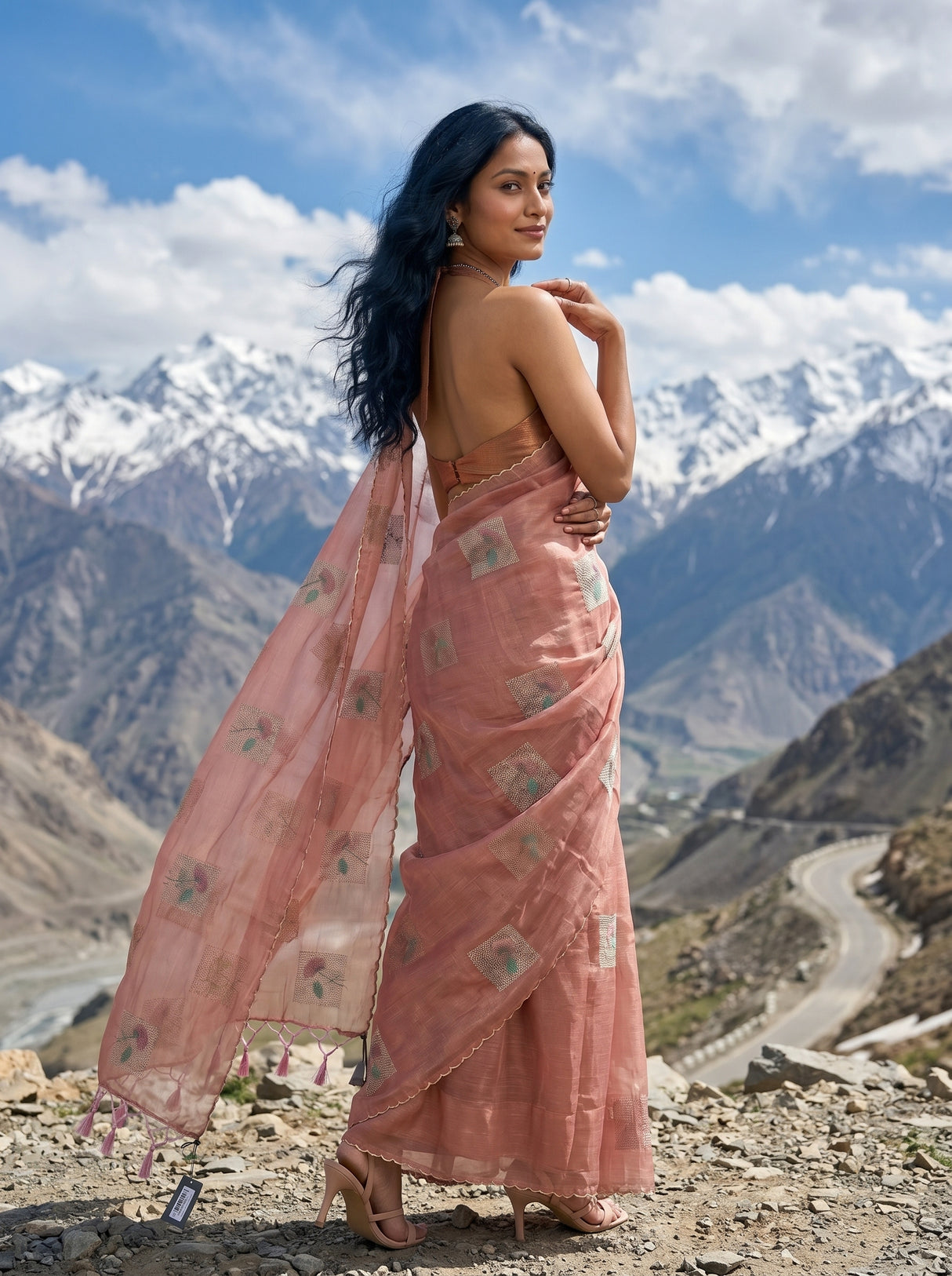 MIMOSA Saree Saree — pose 7 styling detail