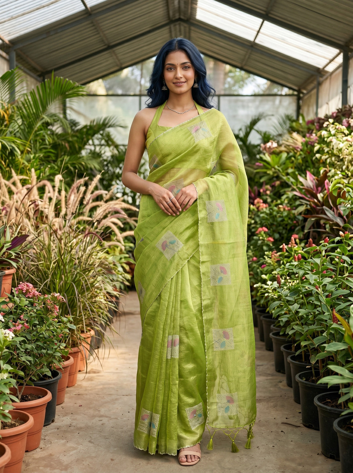 MIMOSA Saree Saree — front view on mannequin