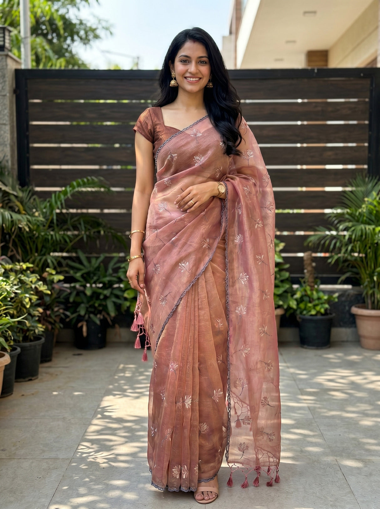 MIMOSA Saree Saree — front view on mannequin