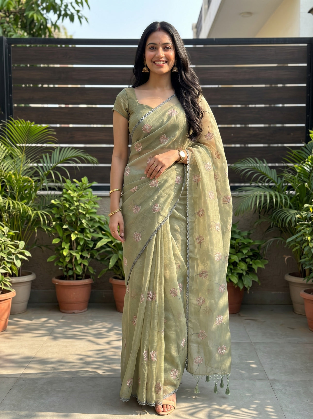 MIMOSA Saree Saree — front view on mannequin