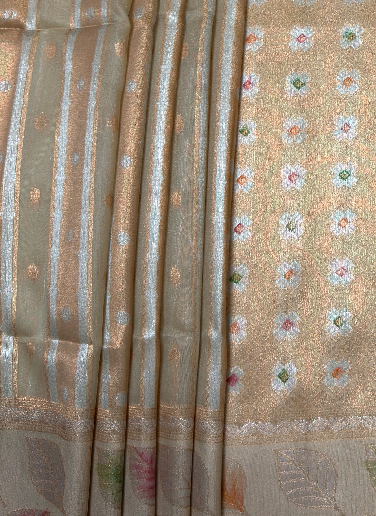 MIMOSA Chikoo Banarasi Art Silk Saree β fleets shot full lifestyle
