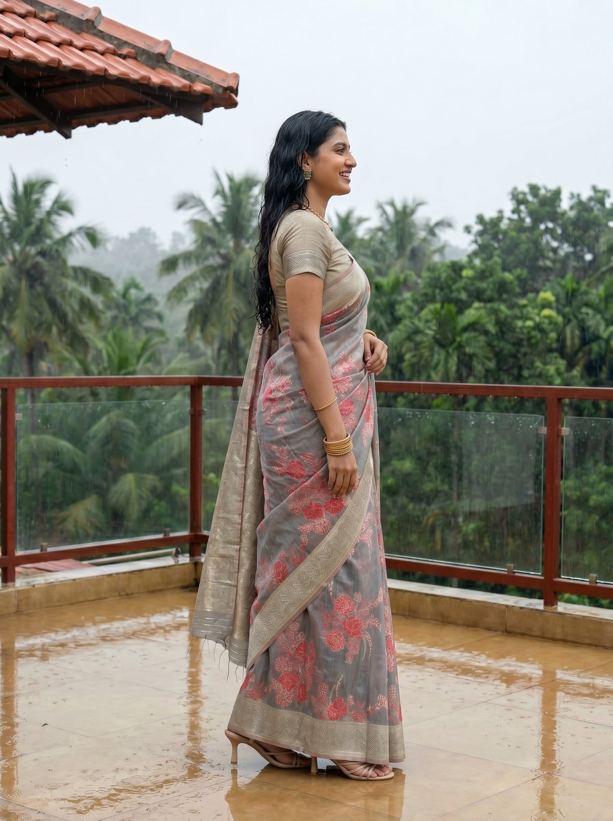 MIMOSA Saree Saree — pose 3 styling detail