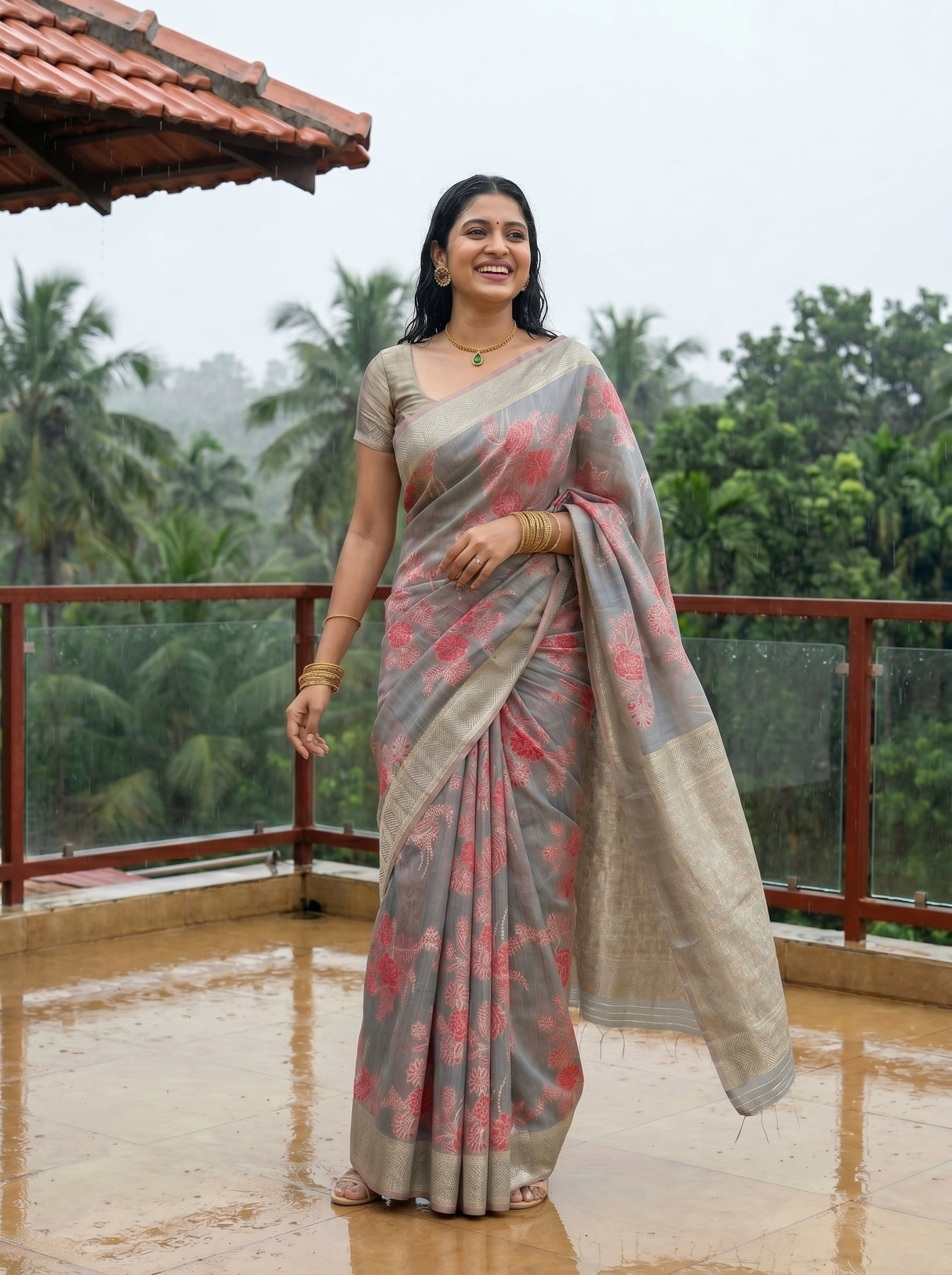 MIMOSA Saree Saree — pose 9 styling detail