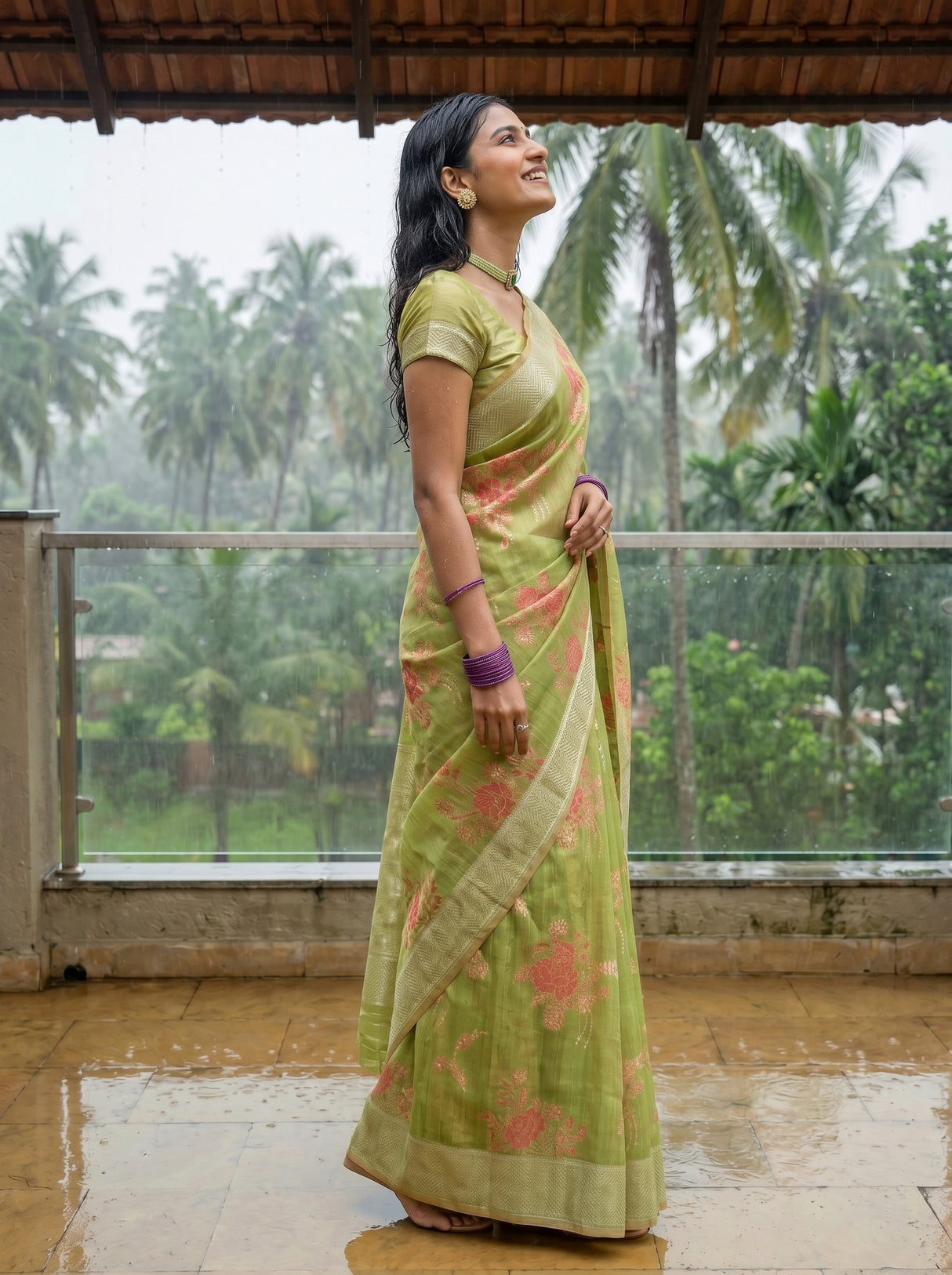 MIMOSA Saree Saree — pose 3 styling detail