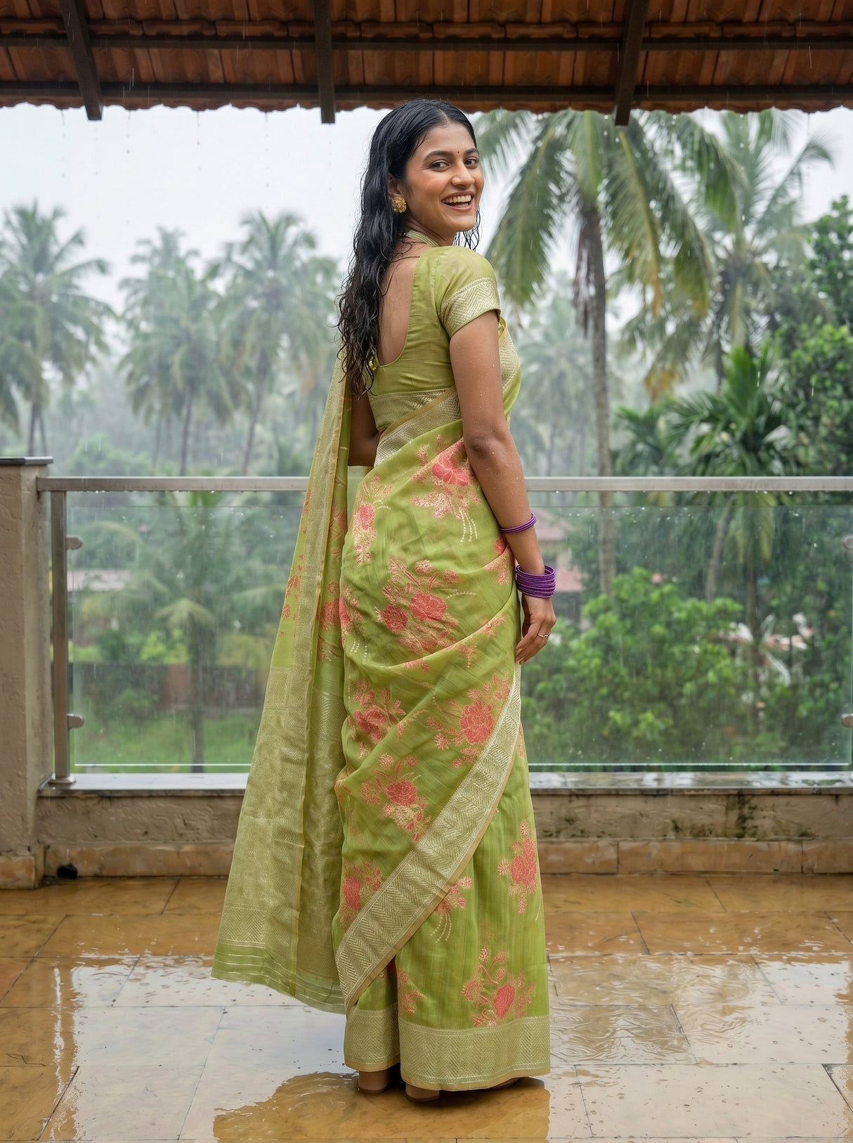 MIMOSA Saree Saree — pose 7 styling detail