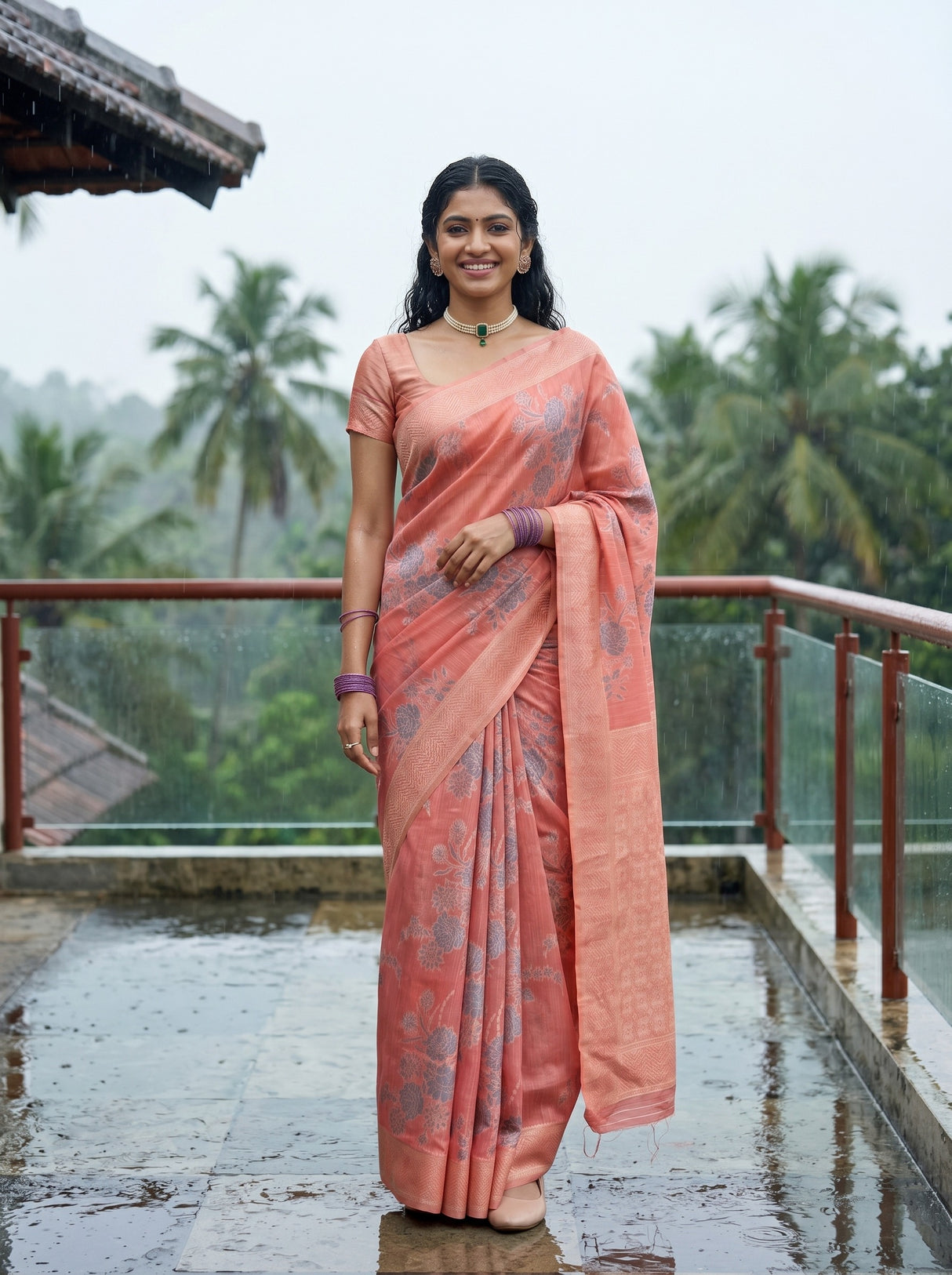 MIMOSA Saree Saree — front view on mannequin