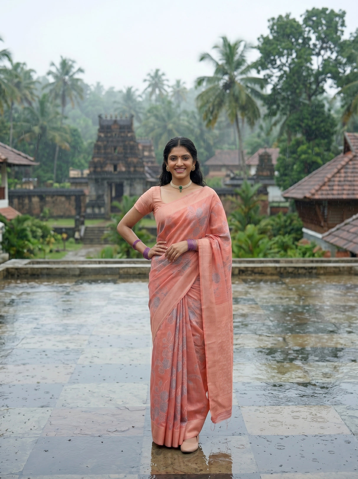MIMOSA Saree Saree — pose 4 styling detail
