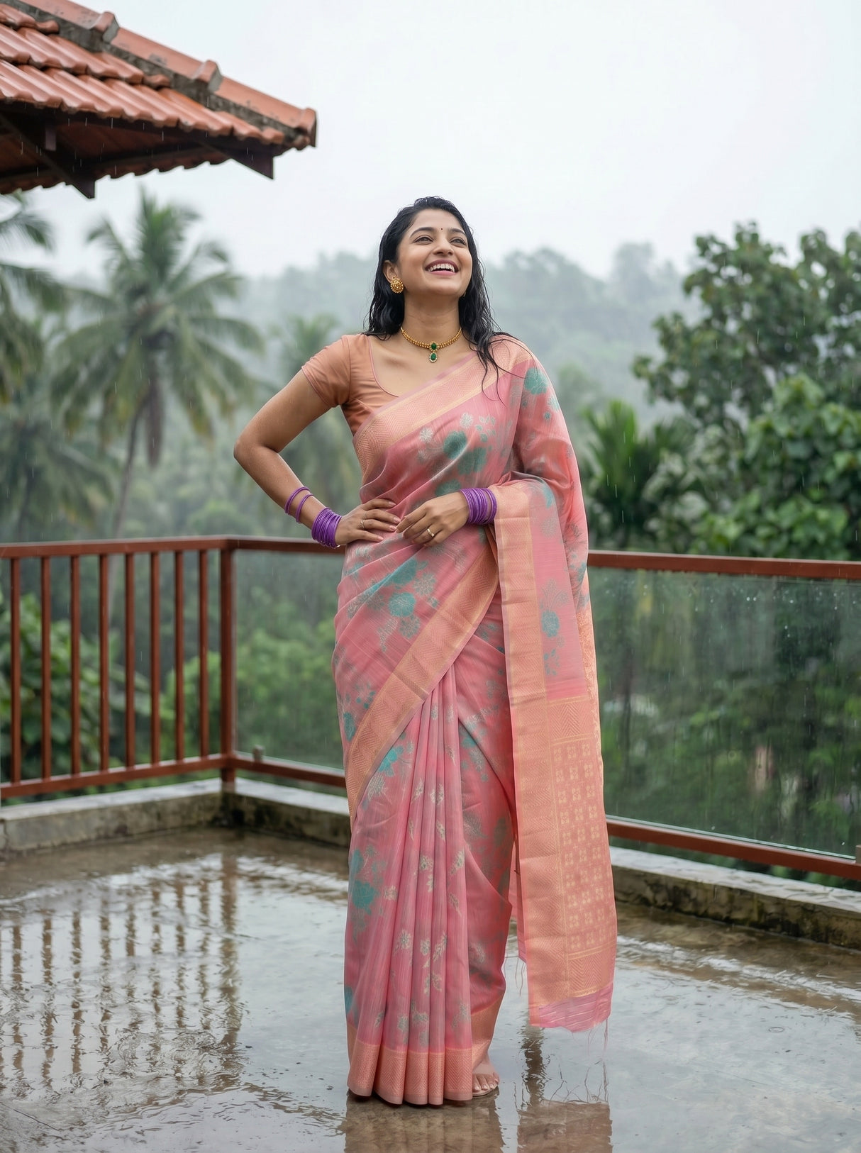 MIMOSA Saree Saree — pose 4 styling detail