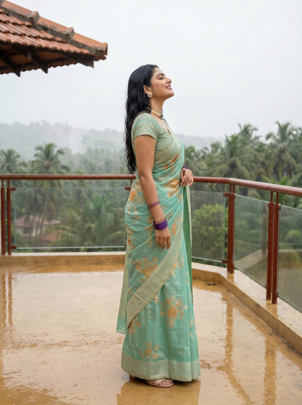 MIMOSA Saree Saree — pose 3 styling detail