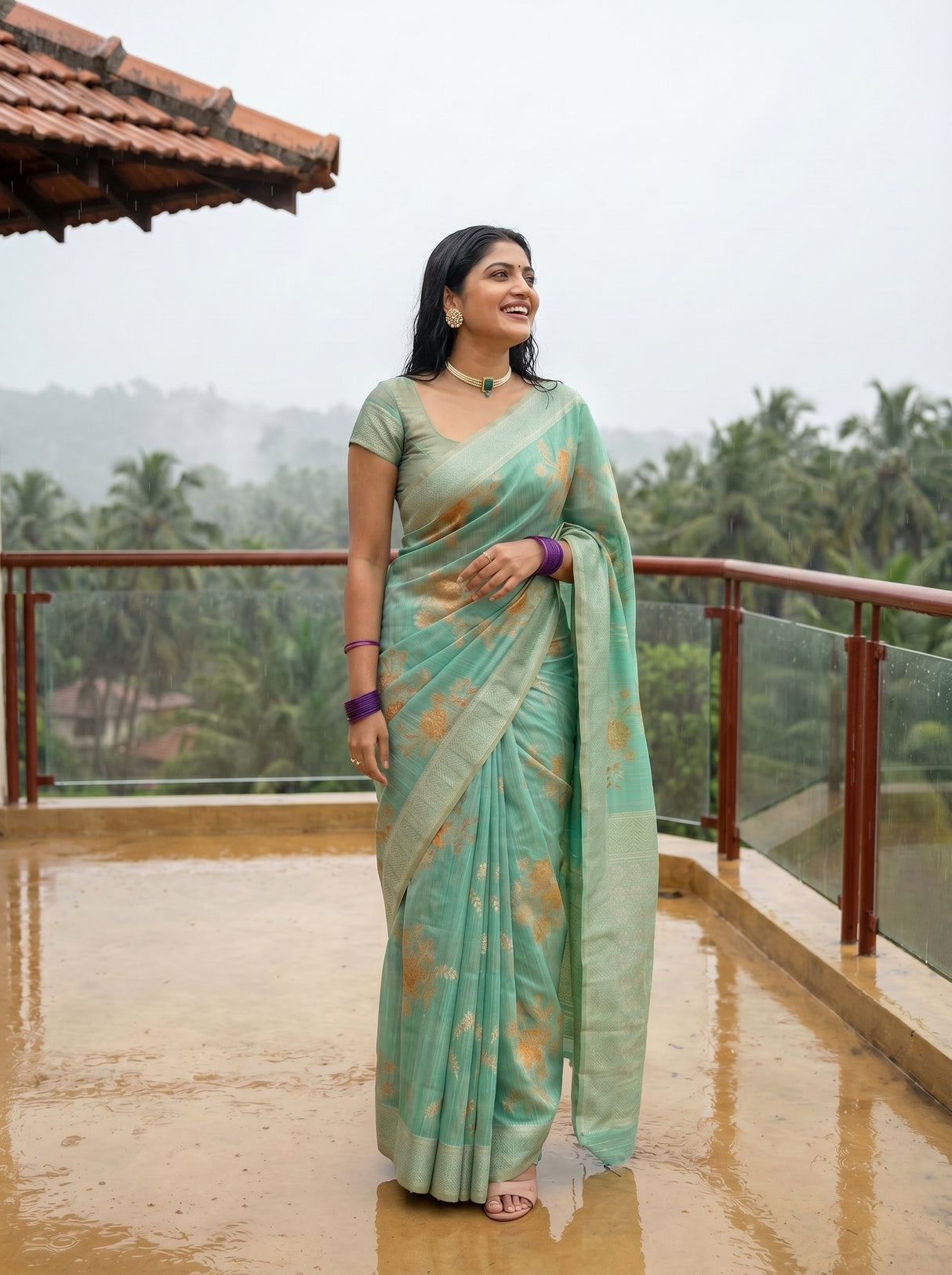 MIMOSA Saree Saree — pose 5 styling detail