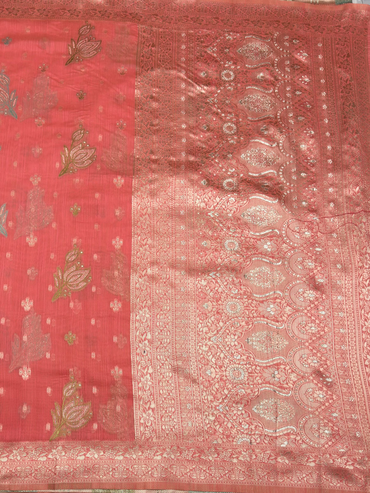 MIMOSA Saree Saree — pallu and zari work detail