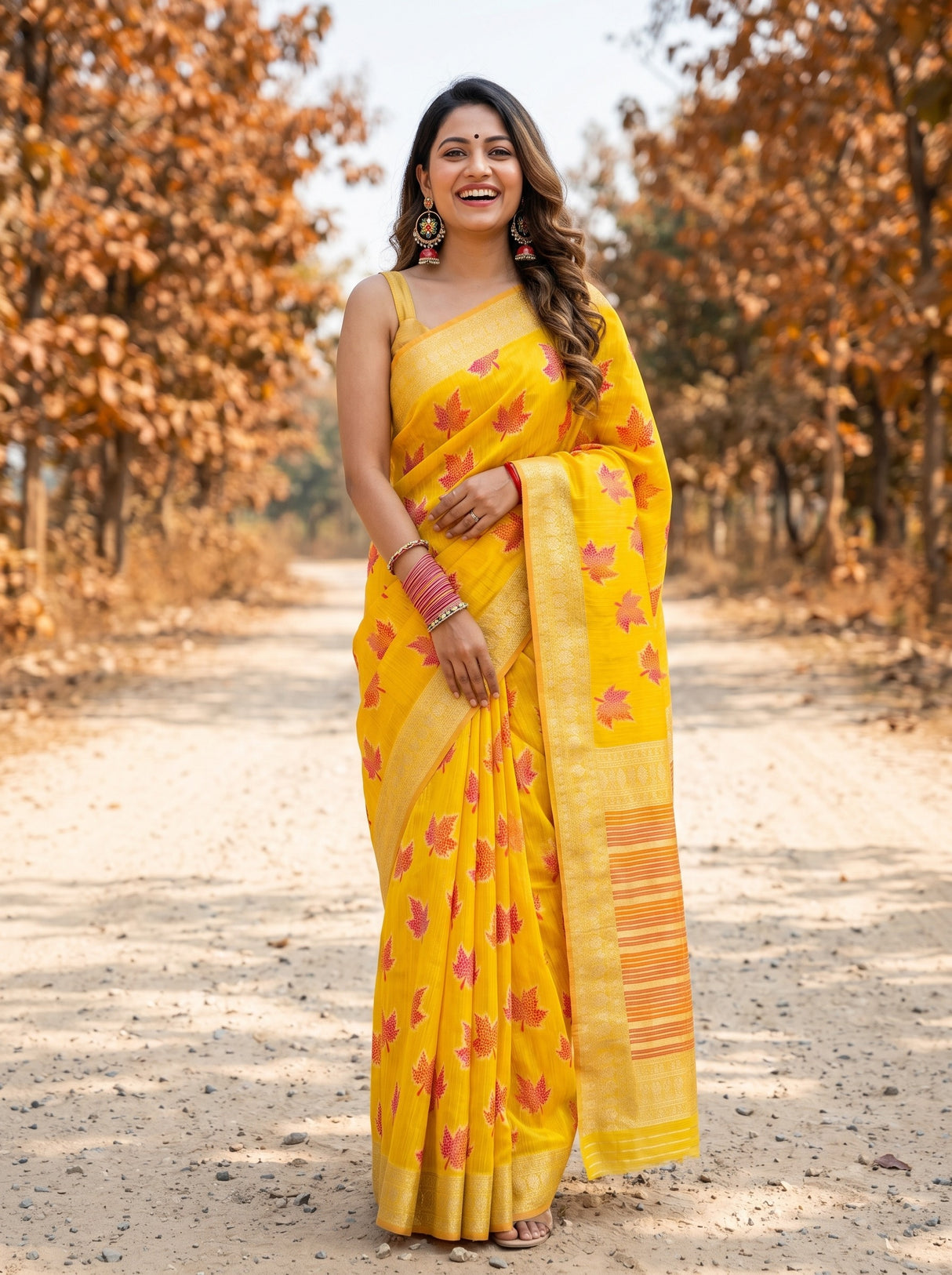 MIMOSA Saree Saree — front view on mannequin