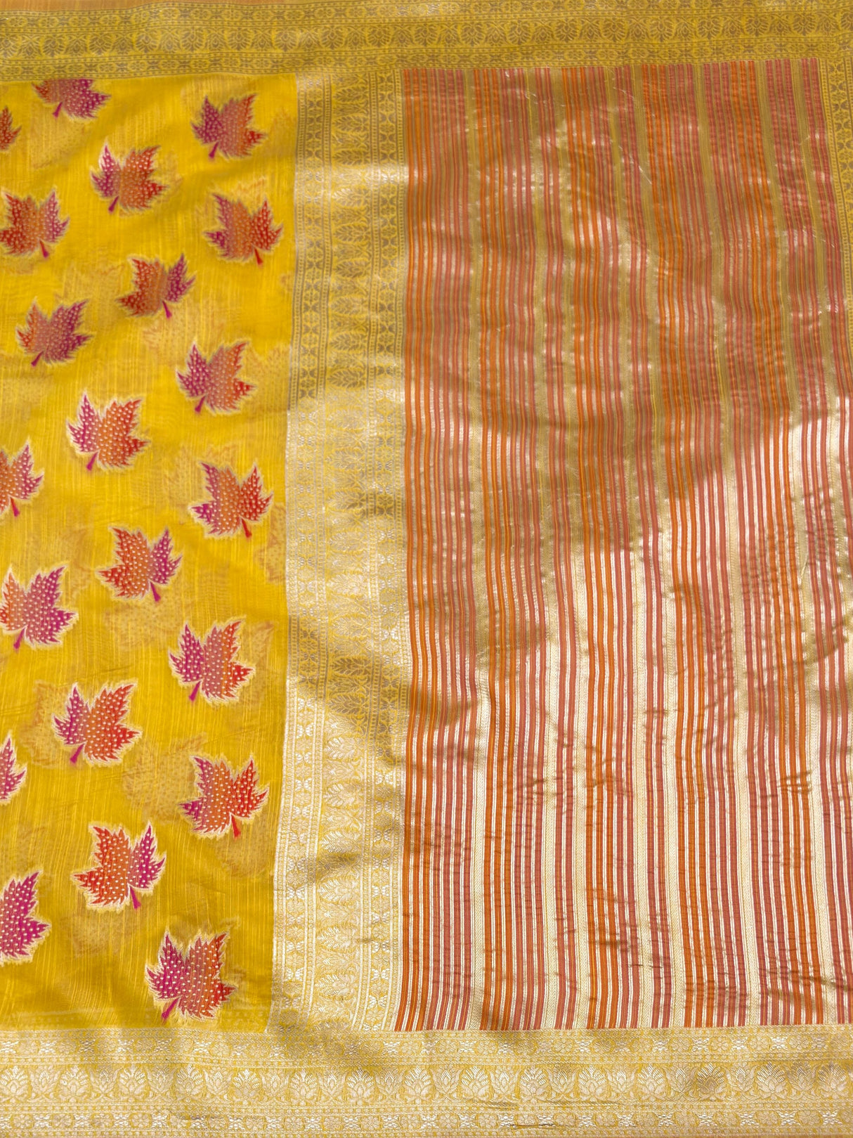 MIMOSA Saree Saree — pallu and zari work detail
