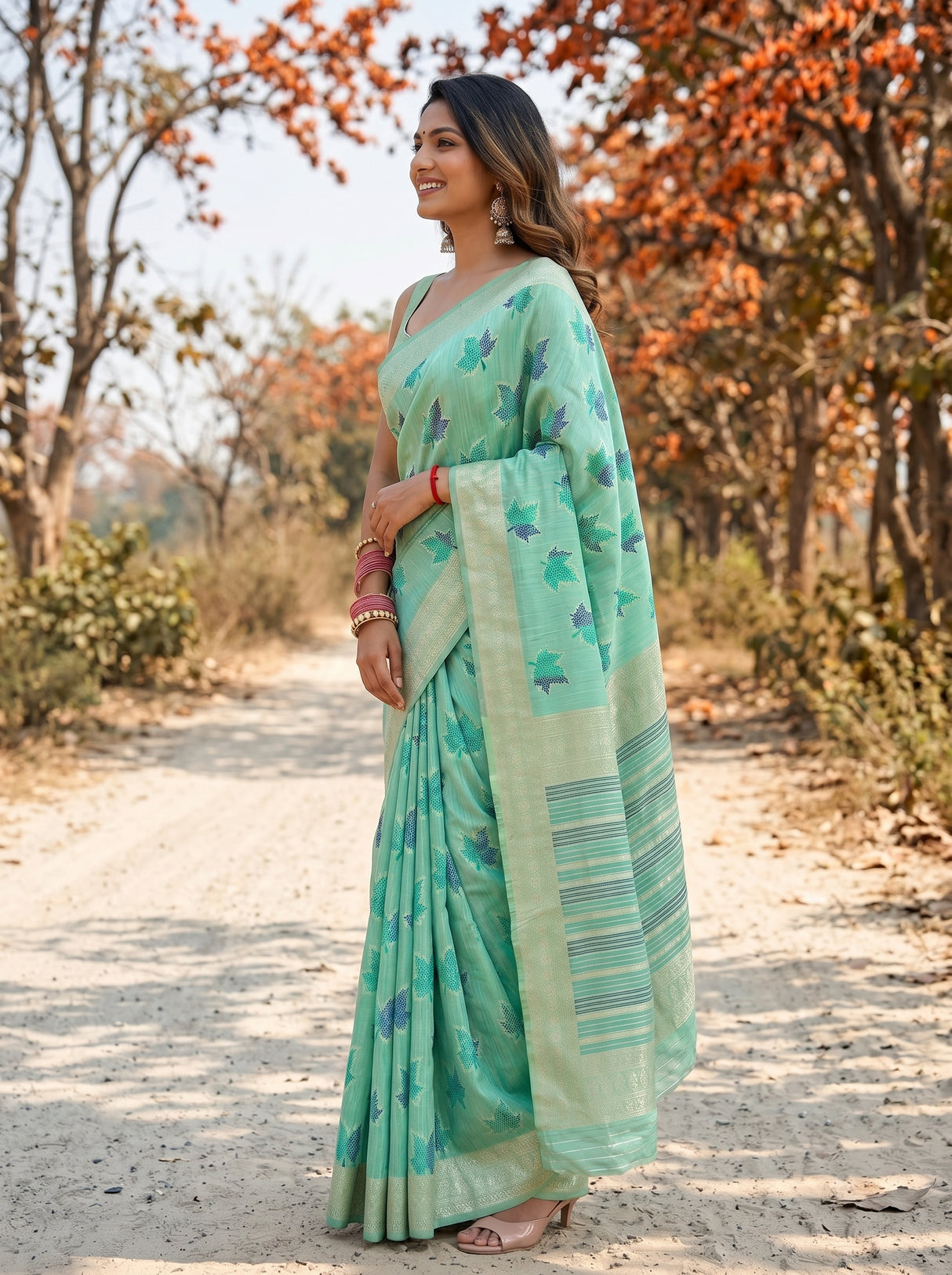 MIMOSA Saree Saree — pose 3 styling detail