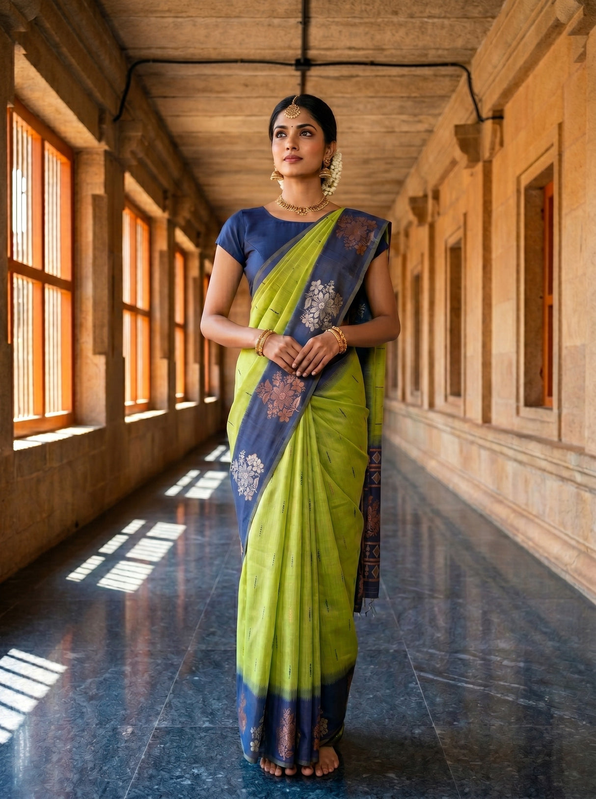 Olive Saree
