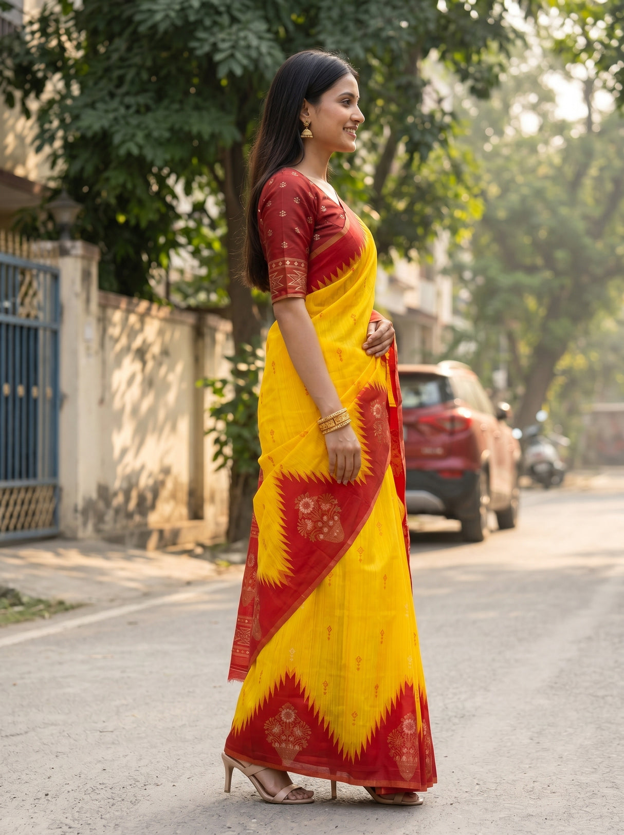 MIMOSA Saree Saree — pose 3 styling detail