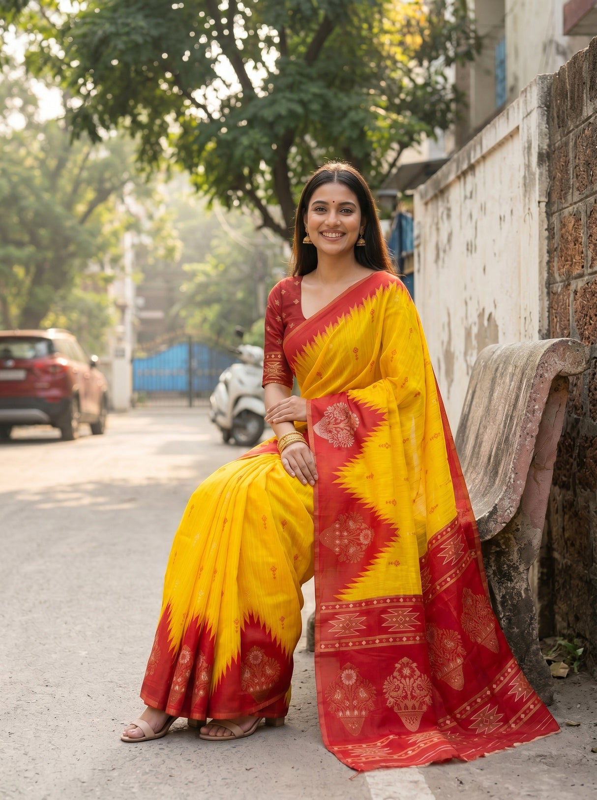MIMOSA Saree Saree — pose 8 styling detail
