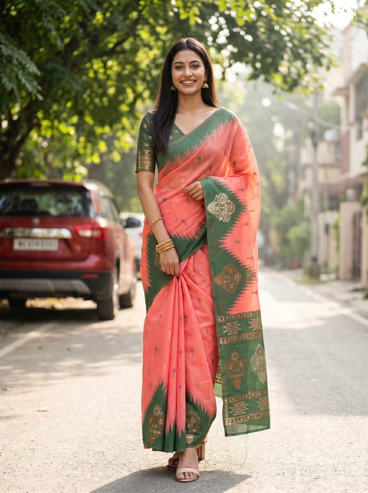 MIMOSA Saree Saree — front view on mannequin