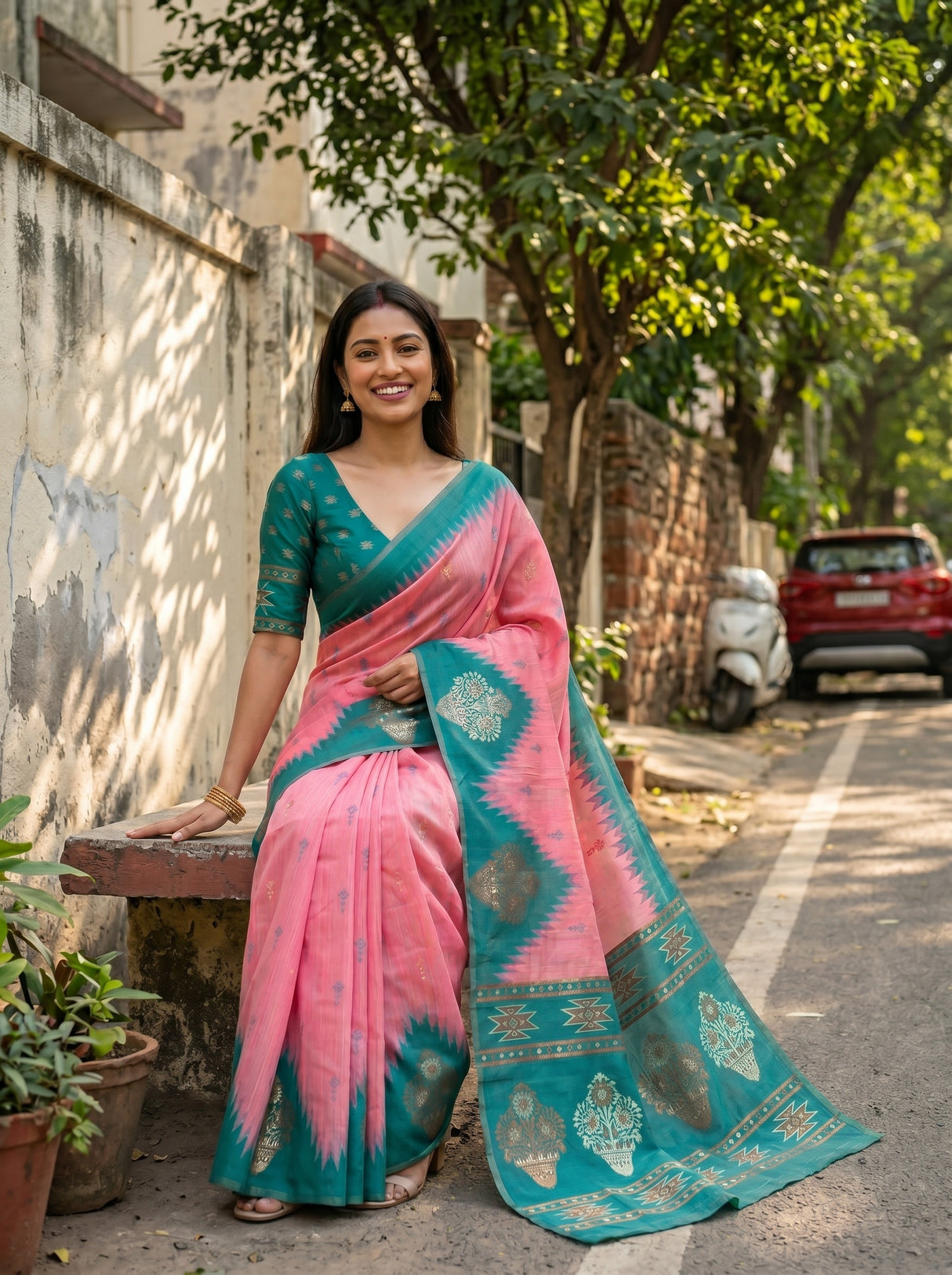 MIMOSA Saree Saree — pose 8 styling detail