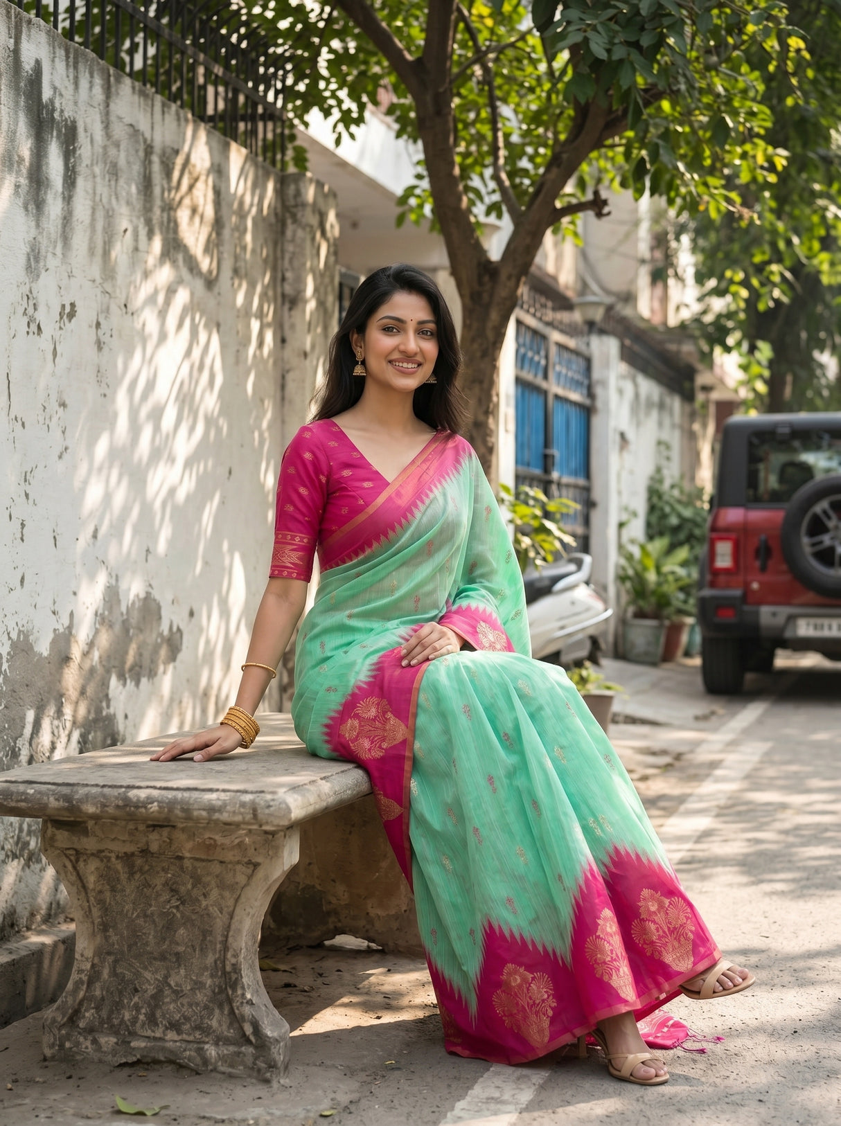 MIMOSA Saree Saree — pose 8 styling detail