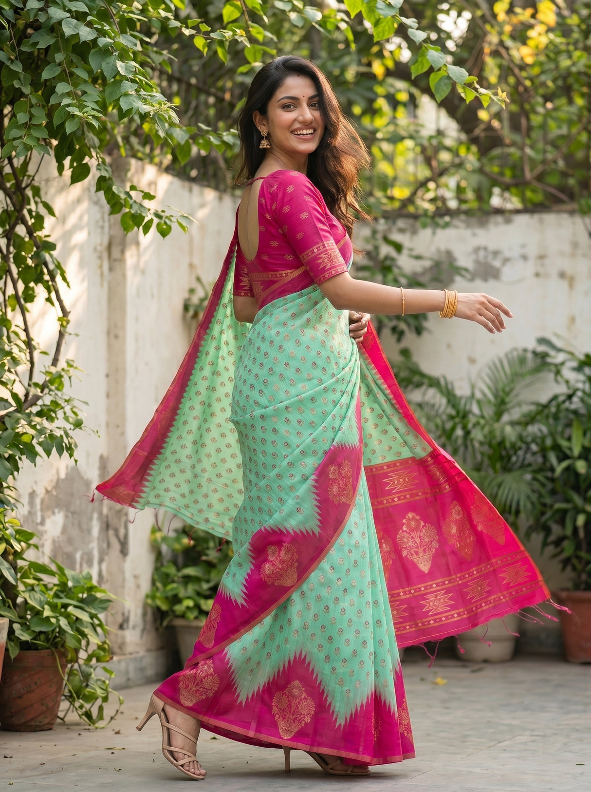 MIMOSA Saree Saree — pose 9 styling detail