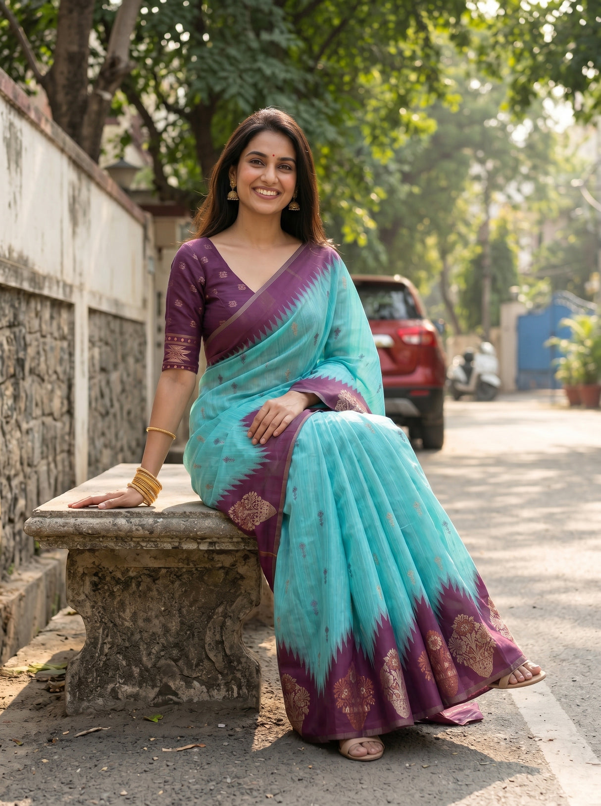 MIMOSA Saree Saree — pose 8 styling detail