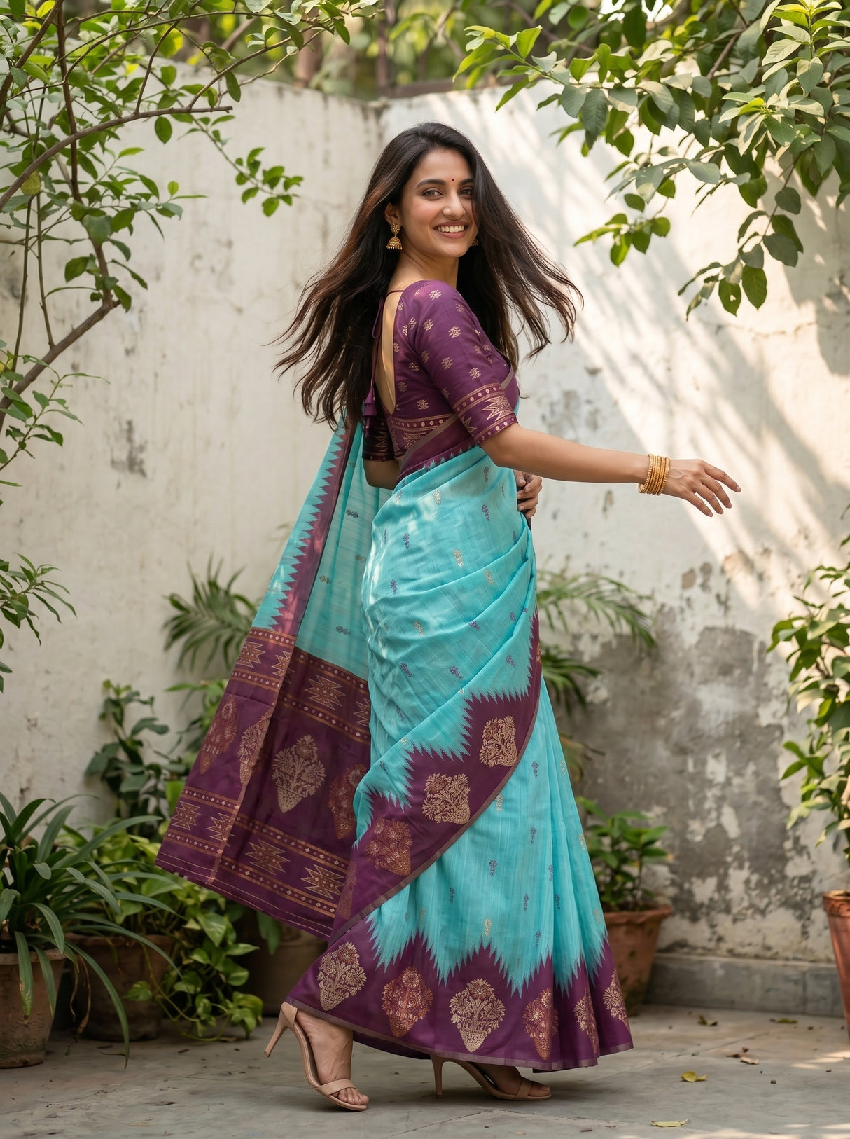 MIMOSA Saree Saree — pose 9 styling detail