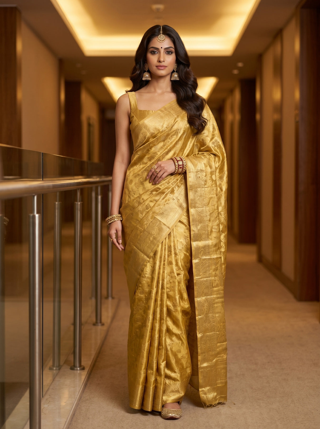 MIMOSA Saree Saree — front view on mannequin