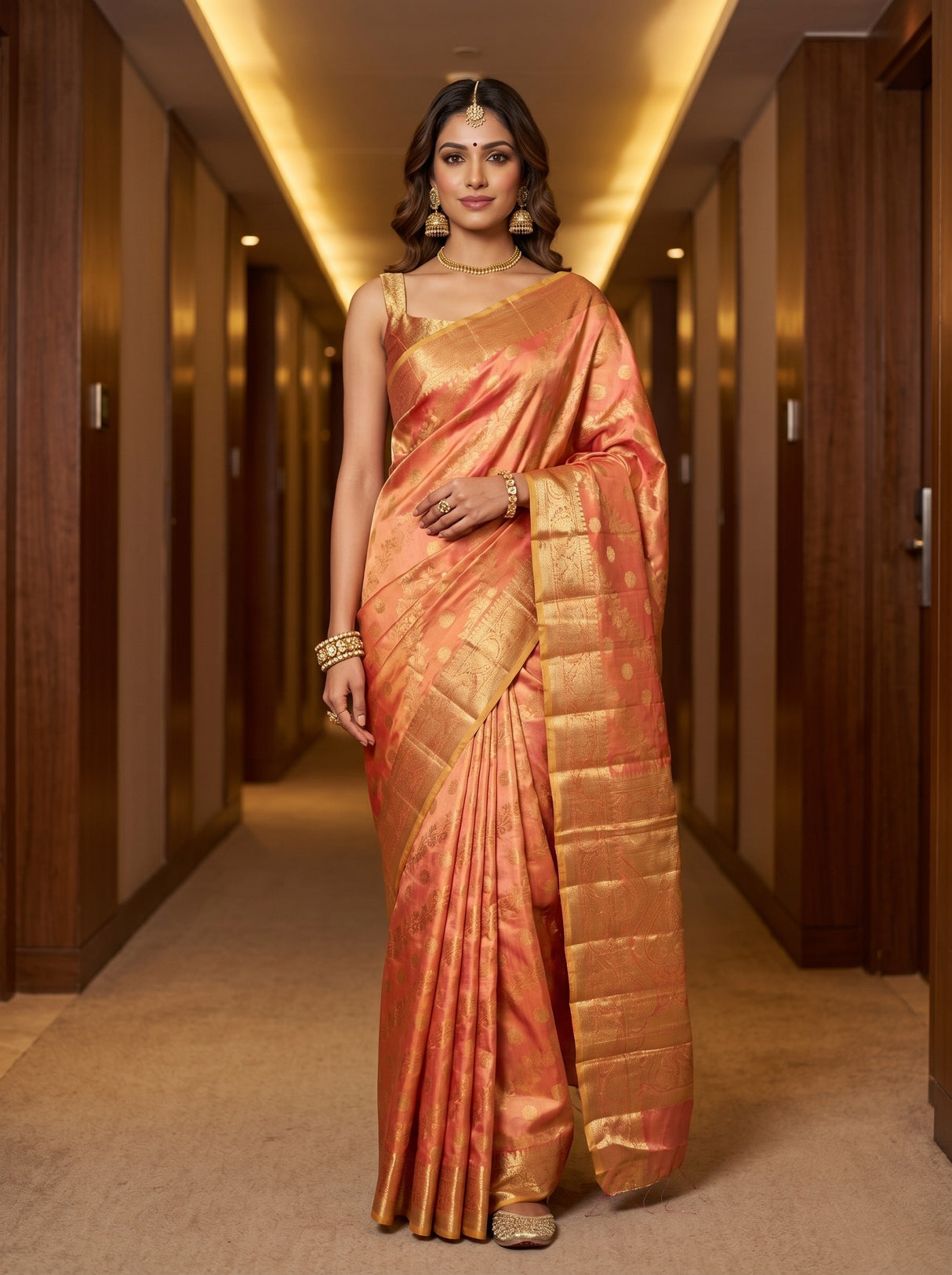 MIMOSA Saree Saree — front view on mannequin