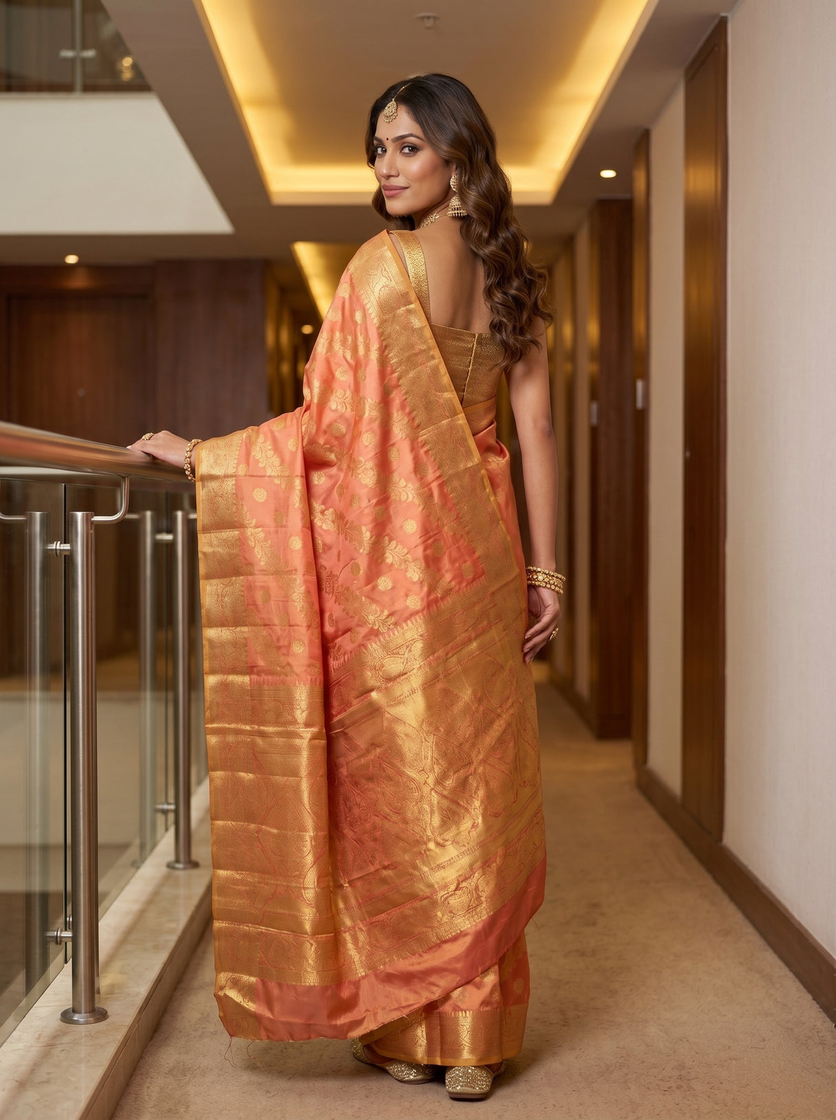 MIMOSA Saree Saree — pose 2 styling detail