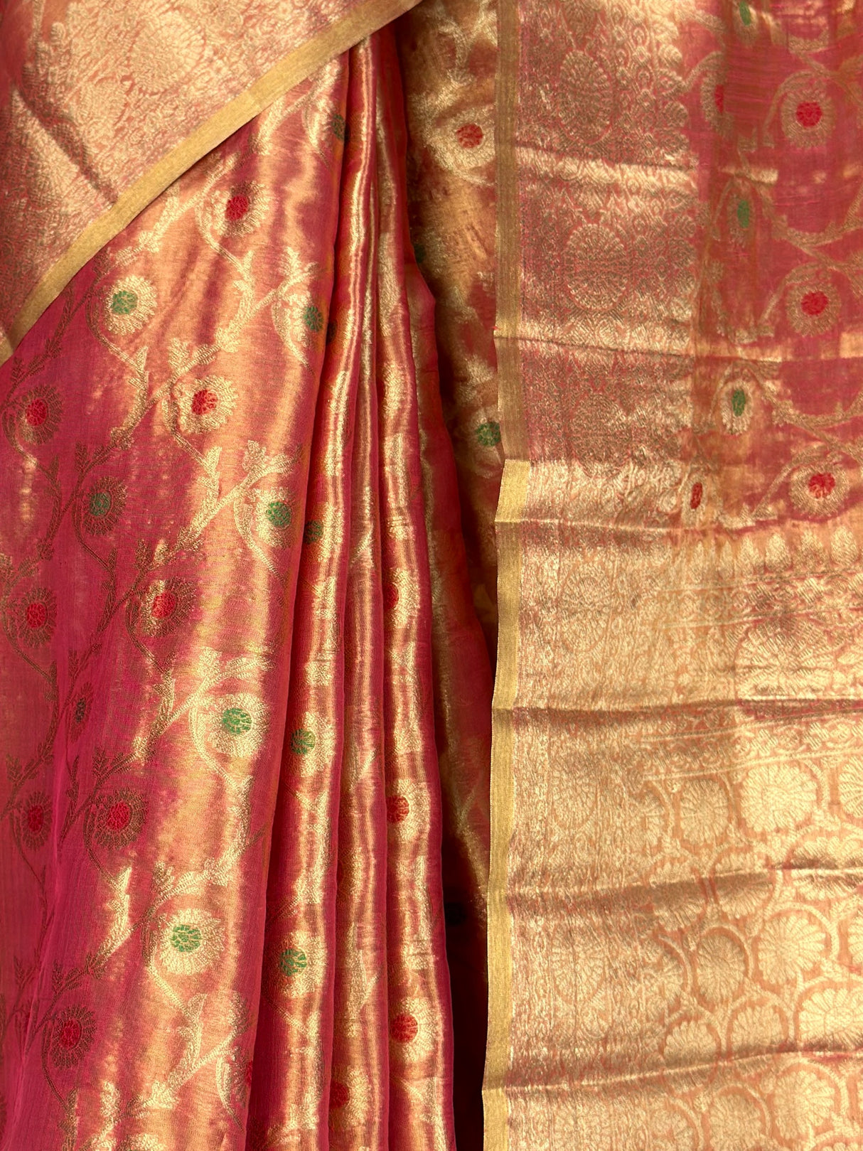 MIMOSA Gajari Banarasi Saree — fleets shot full lifestyle