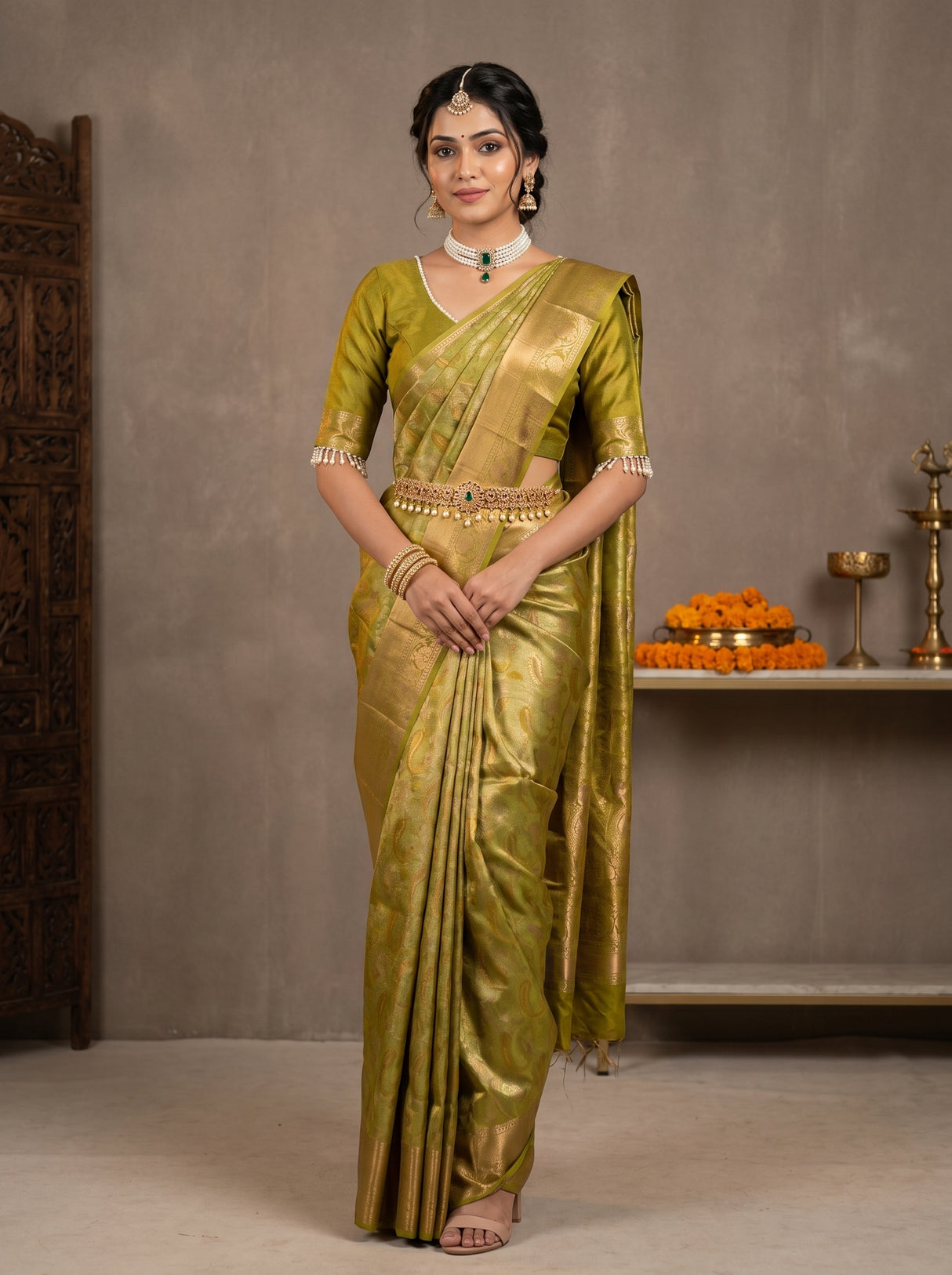 Olive Saree