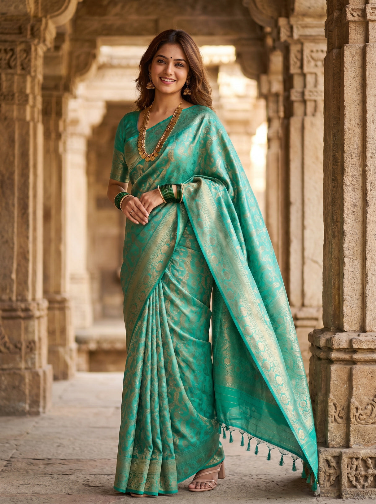 MIMOSA Rama Saree Saree — pose 5 styling detail