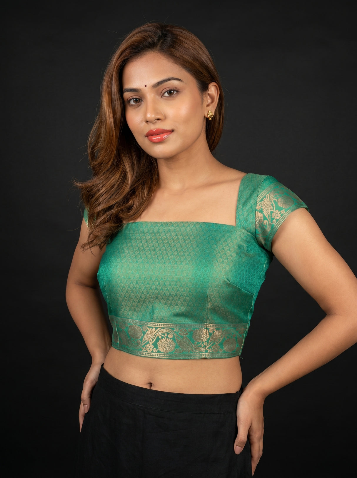 MIMOSA Rama Saree Saree — blouse close-up