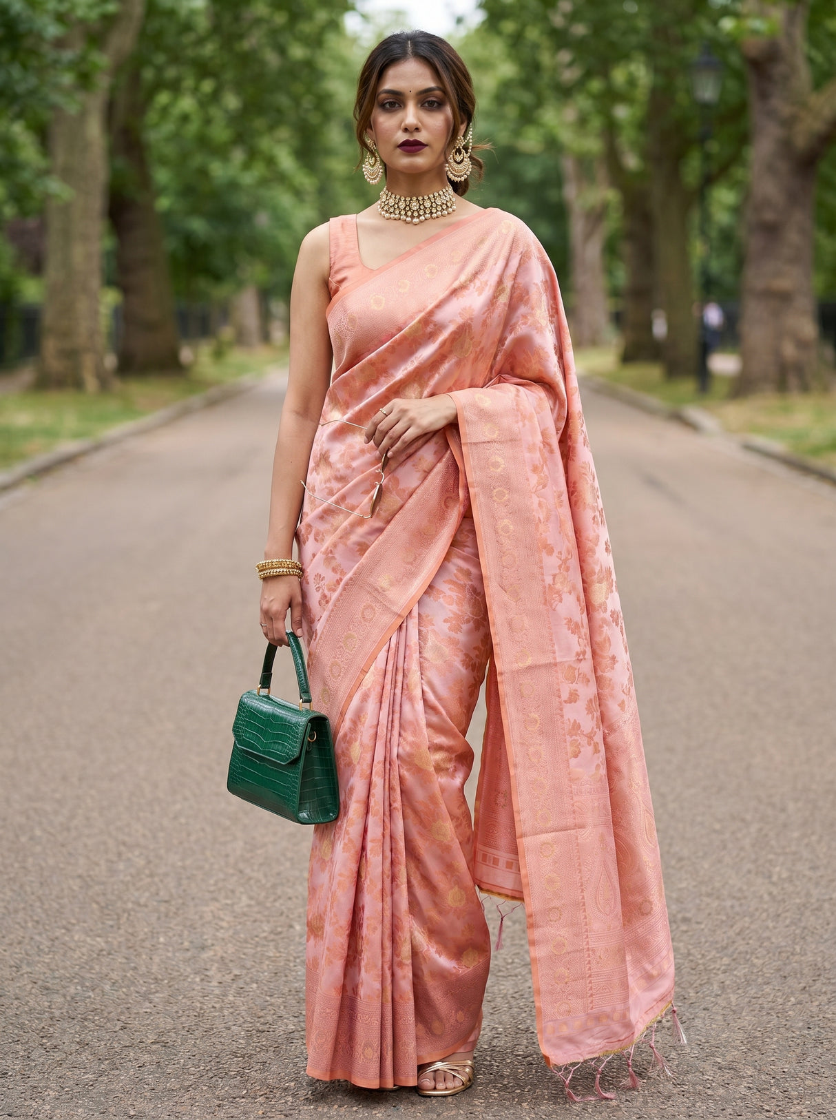 MIMOSA Saree Saree β front view on mannequin