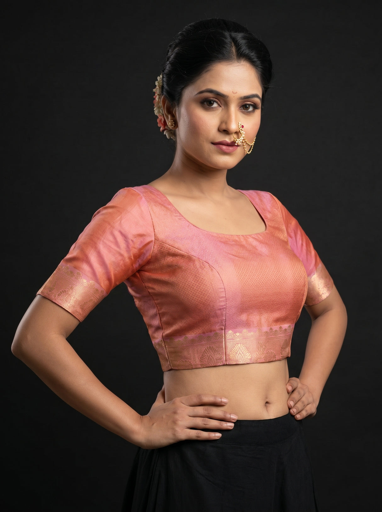 MIMOSA Saree Saree β blouse close-up