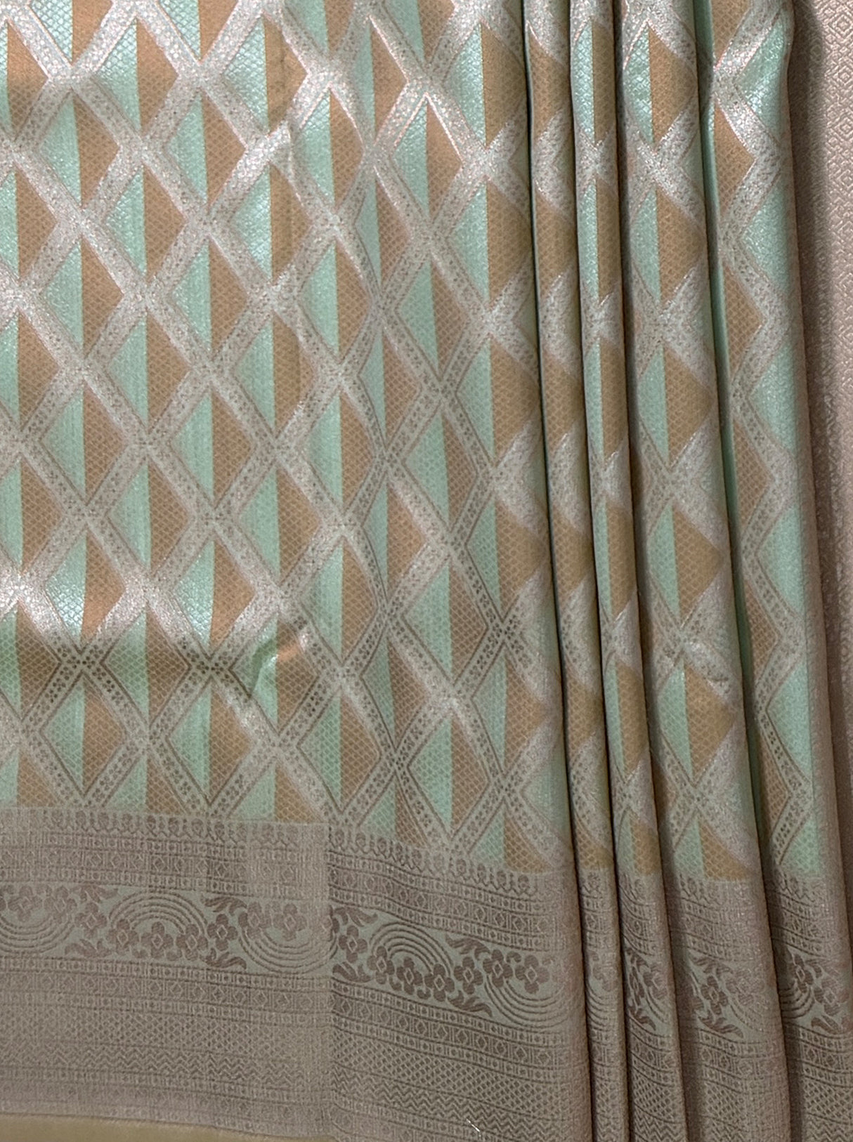 MIMOSA Olive Kanjivaram Art Silk Saree — fleets shot full lifestyle
