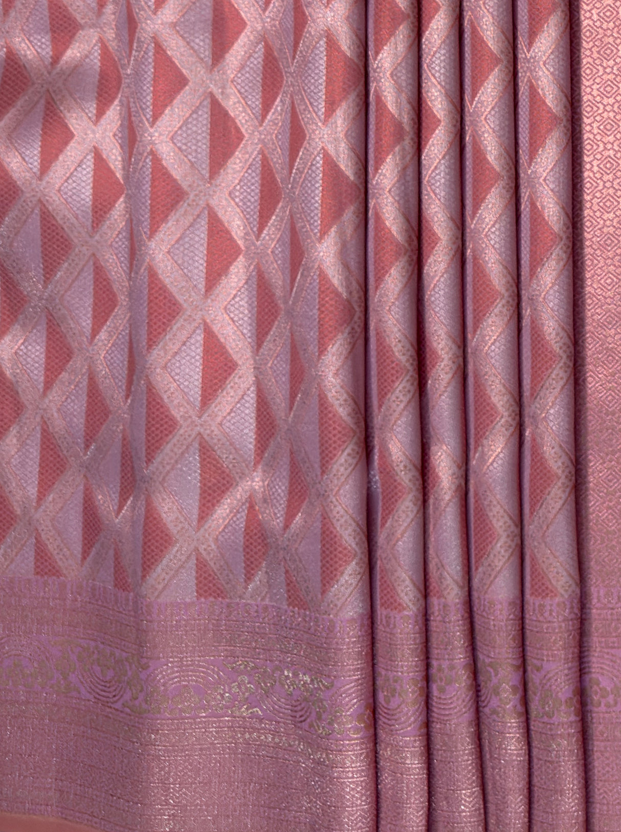 MIMOSA Pink Kanjivaram Art Silk Saree — fleets shot full lifestyle