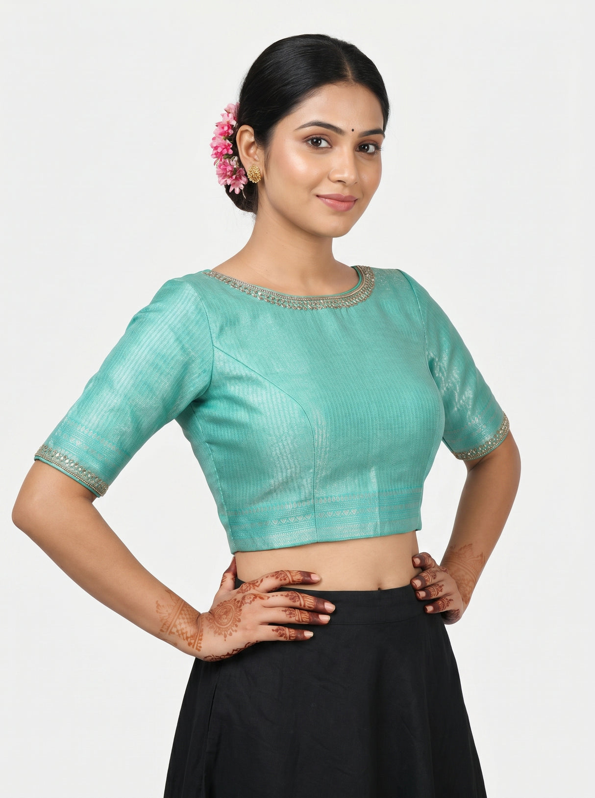 MIMOSA Saree Saree β blouse close-up