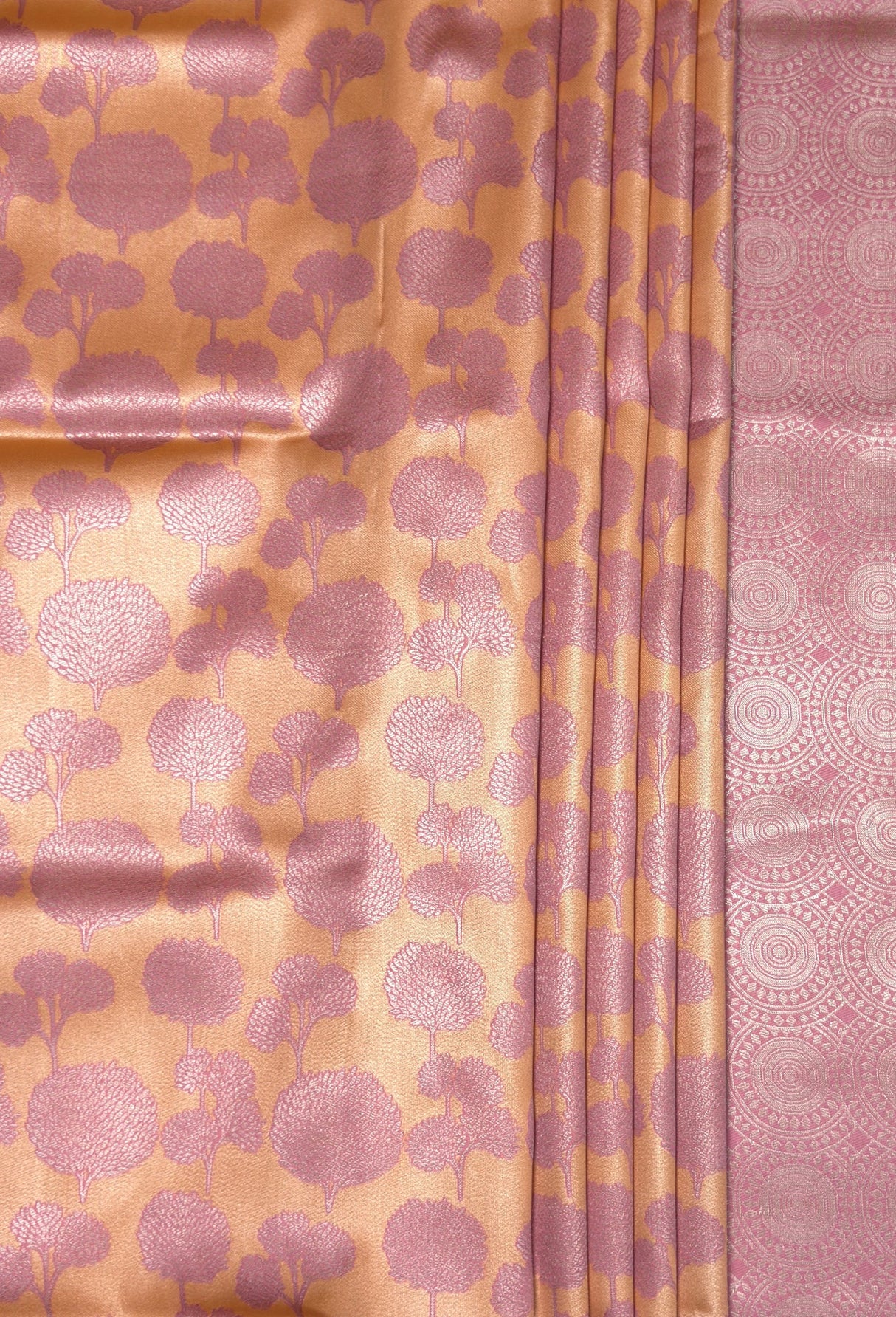 MIMOSA Peach Kanjivaram Art Silk Saree β fleets shot full lifestyle