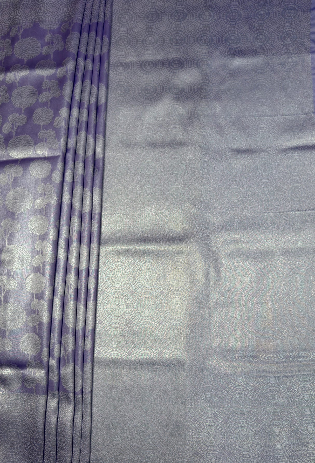 MIMOSA Violet Kanjivaram Art Silk Saree β pallu and zari work detail
