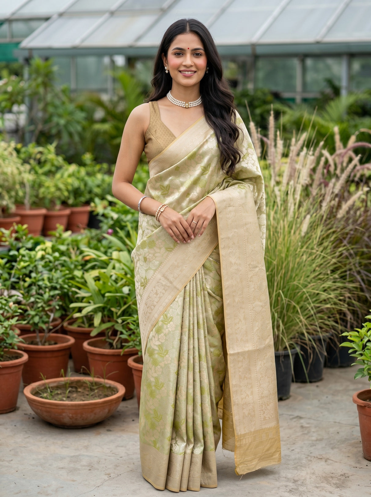 Olive Saree