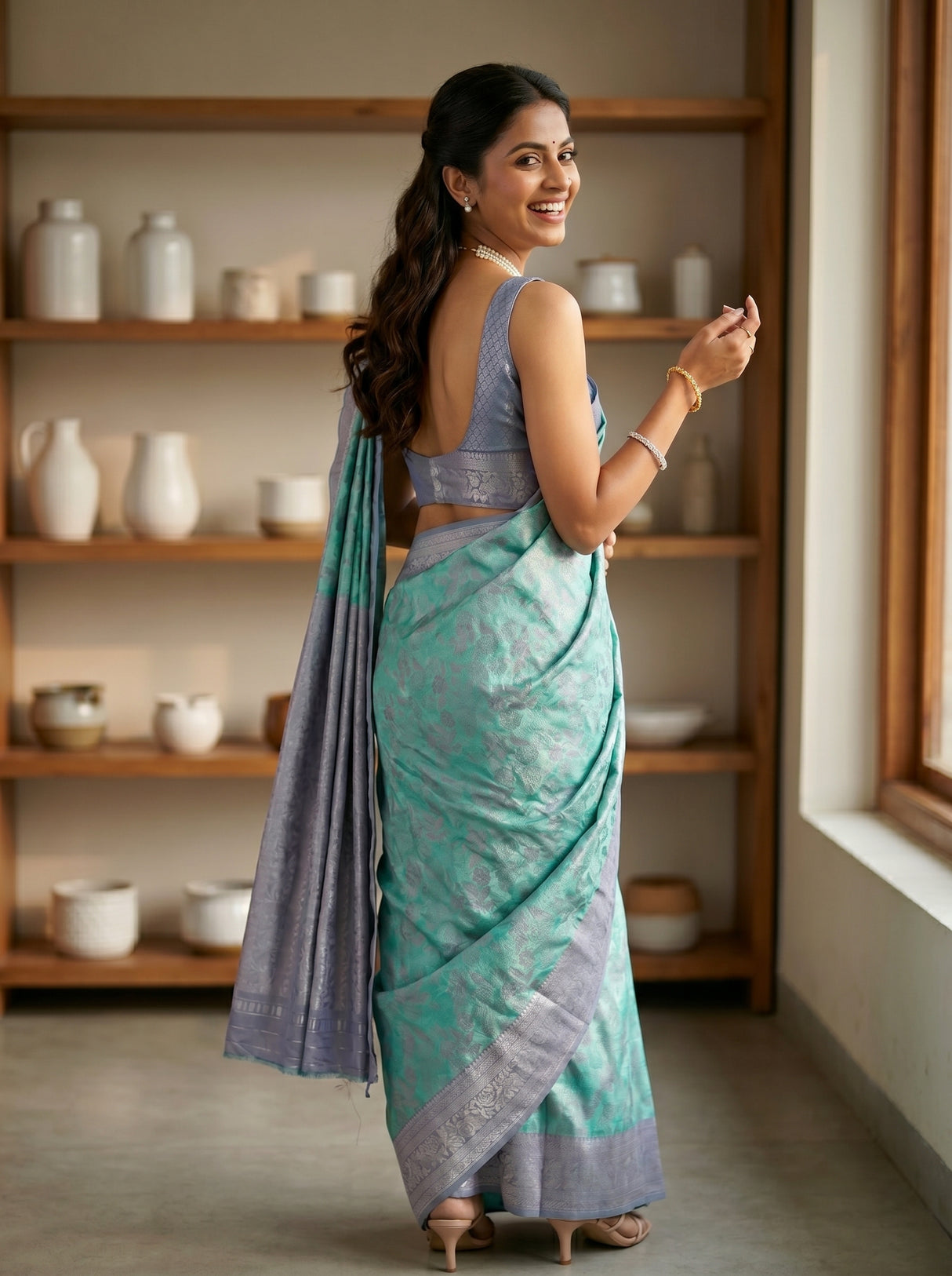 MIMOSA Rama Saree Saree — pose 7 styling detail