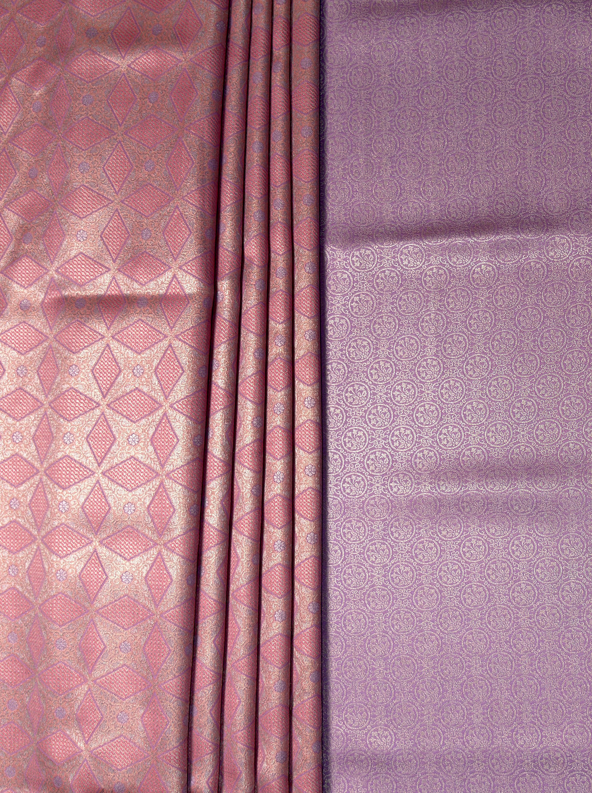 MIMOSA Pink Kanjivaram Art Silk Saree — fleets shot full lifestyle