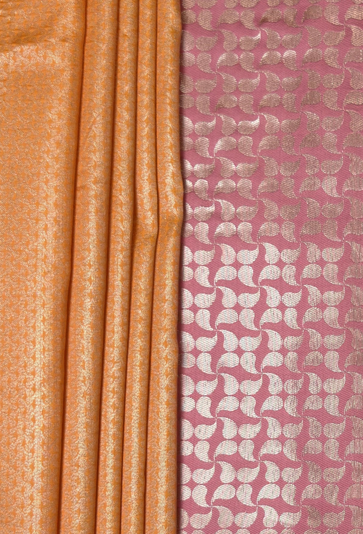 MIMOSA Peach Kanjivaram Art Silk Saree β fleets shot full lifestyle