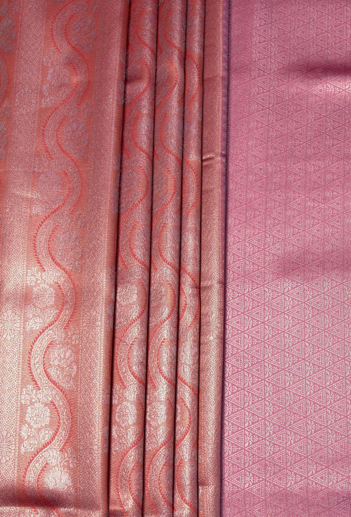 MIMOSA Strawberry Kanjivaram Art Silk Saree β fleets shot full lifestyle
