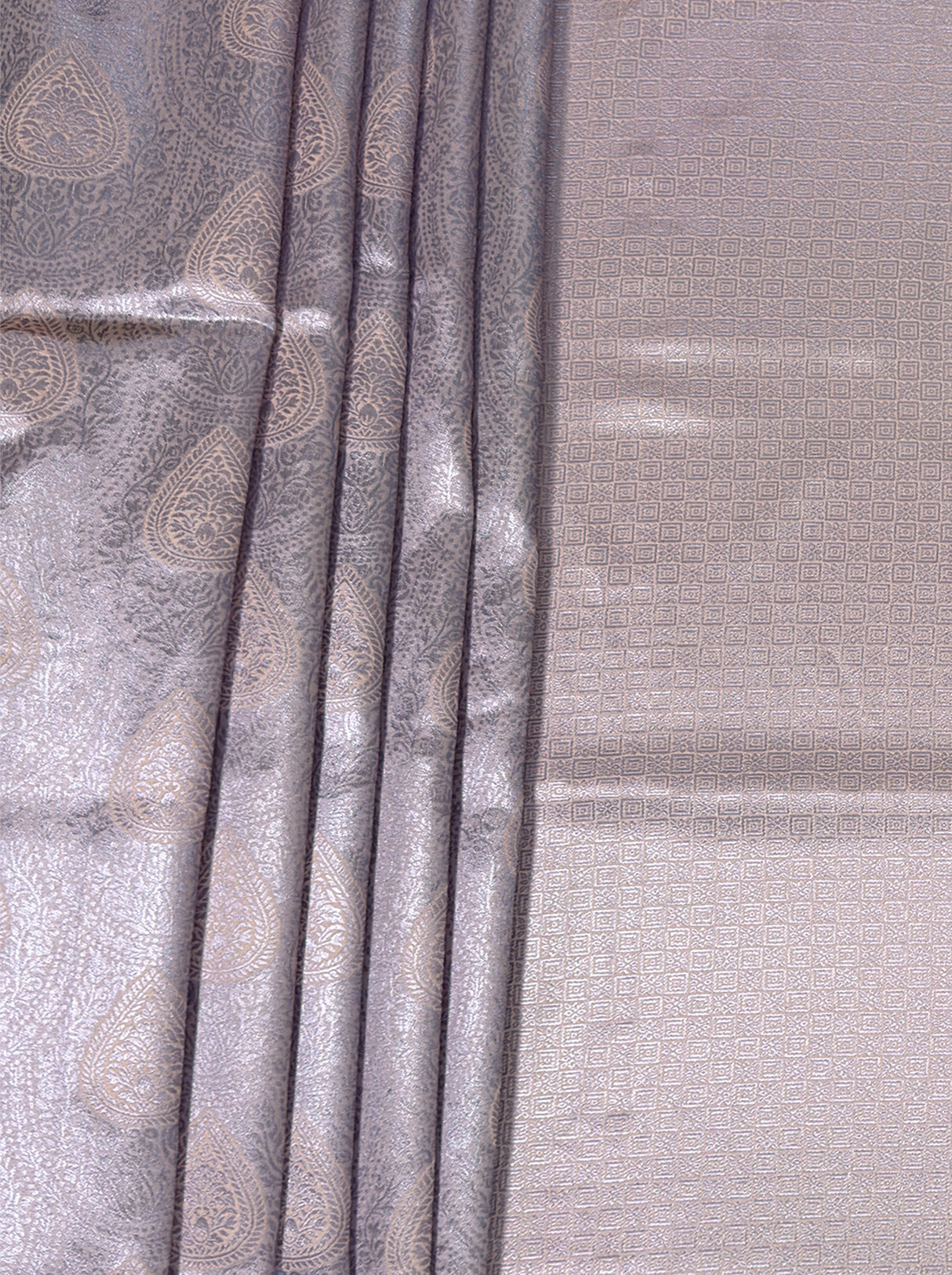 MIMOSA Violet Kanjivaram Art Silk Saree β fleets shot full lifestyle