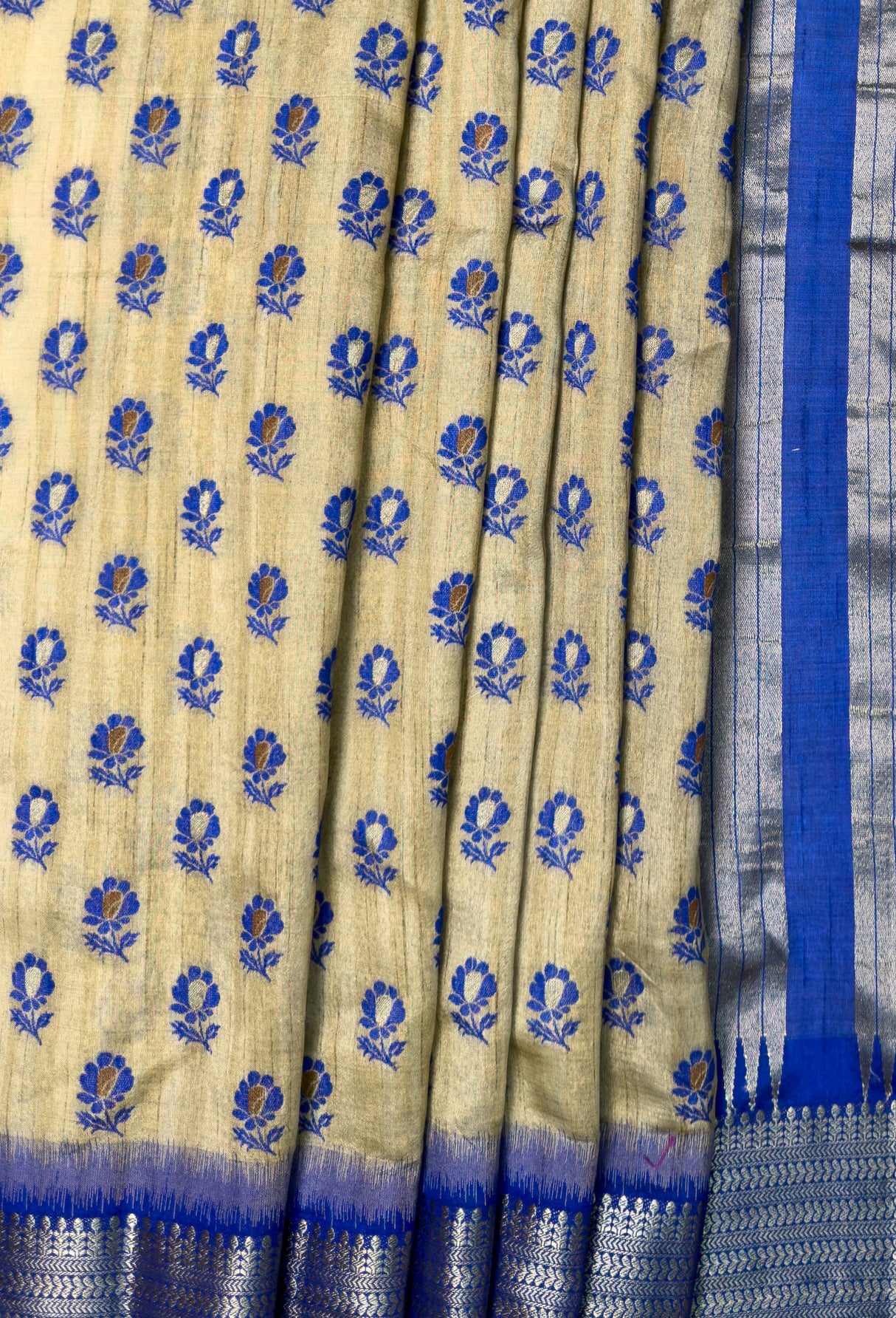 MIMOSA Royal Blue Banarasi Art Silk Saree β fleets shot full lifestyle