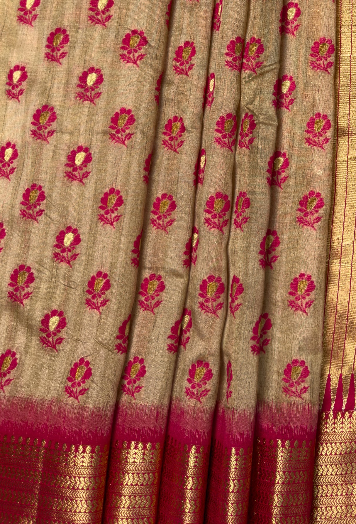 MIMOSA Rani Banarasi Art Silk Saree β fleets shot full lifestyle