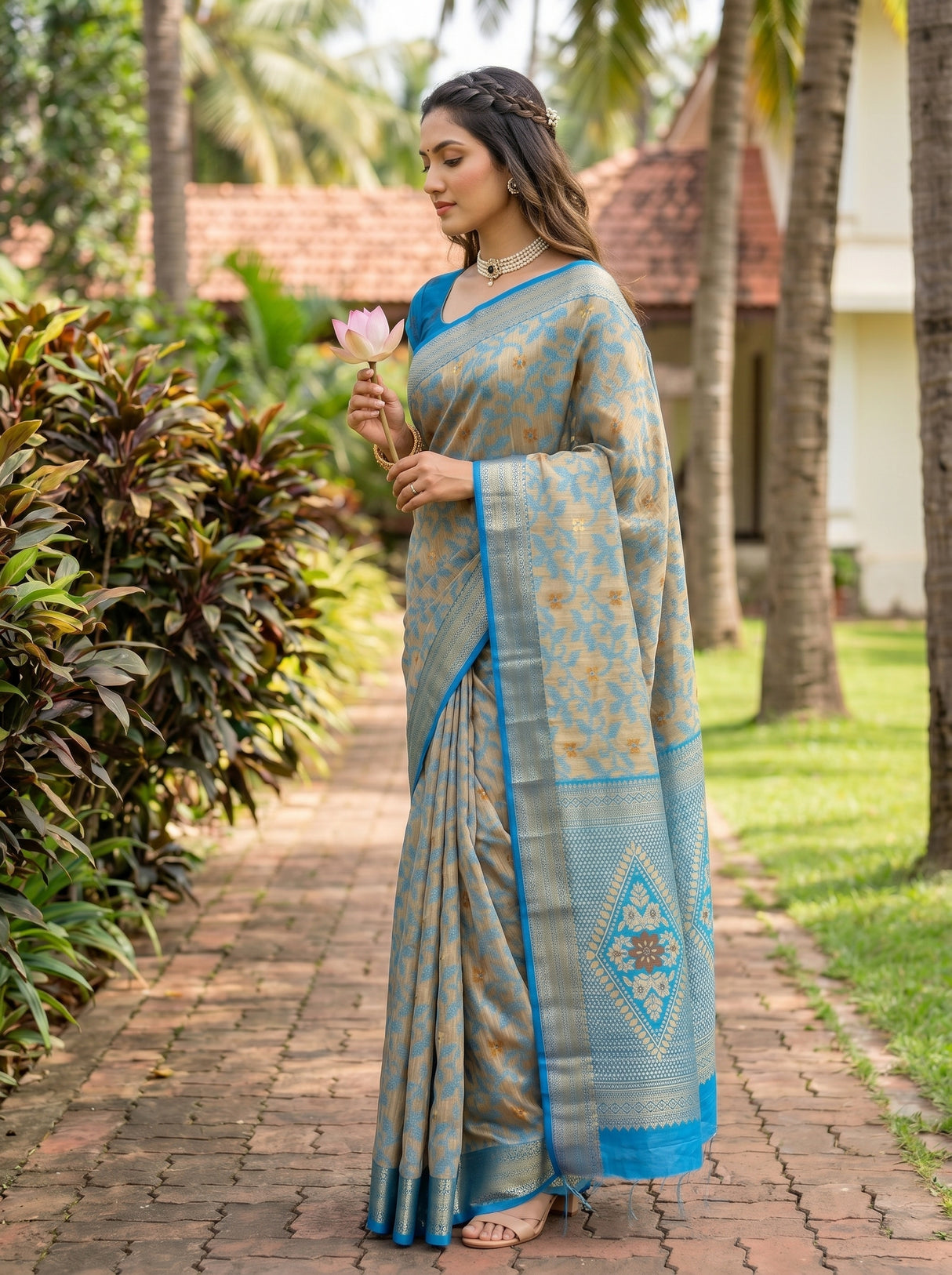 MIMOSA Saree Saree — pose 3 styling detail